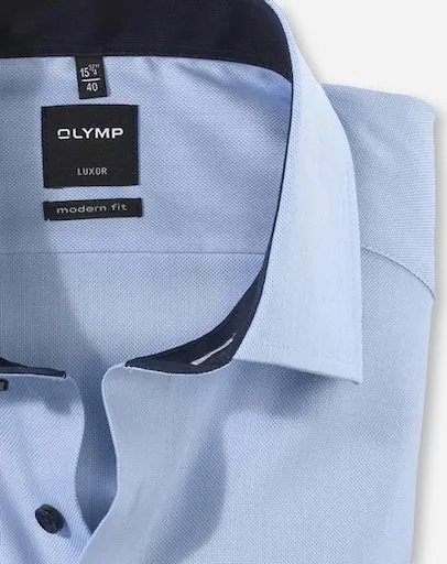 картинка Деловая рубашка OLYMP "Luxor Modern Fit", голубой от магазина Одежда+