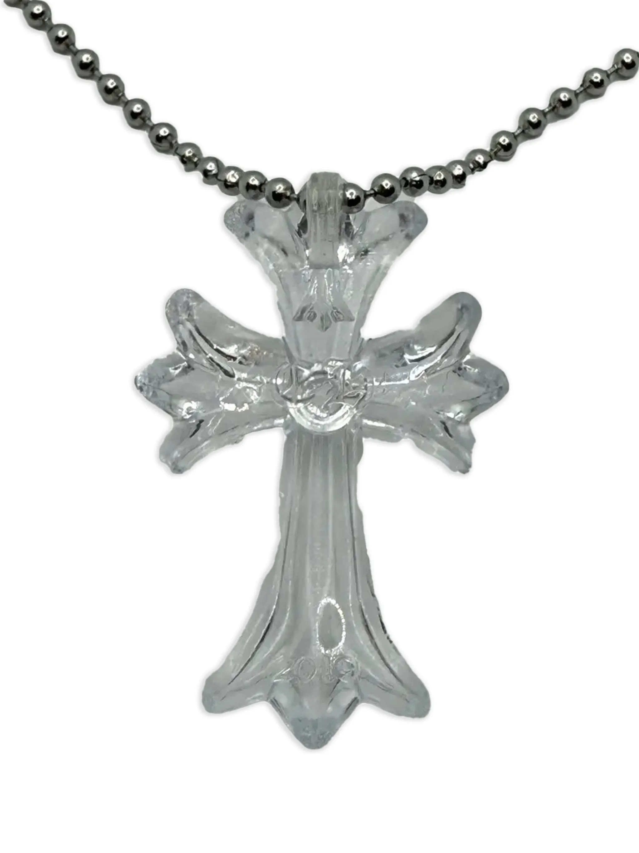 картинка Колье с подвеской Chrome Hearts, серебристый от магазина Одежда+