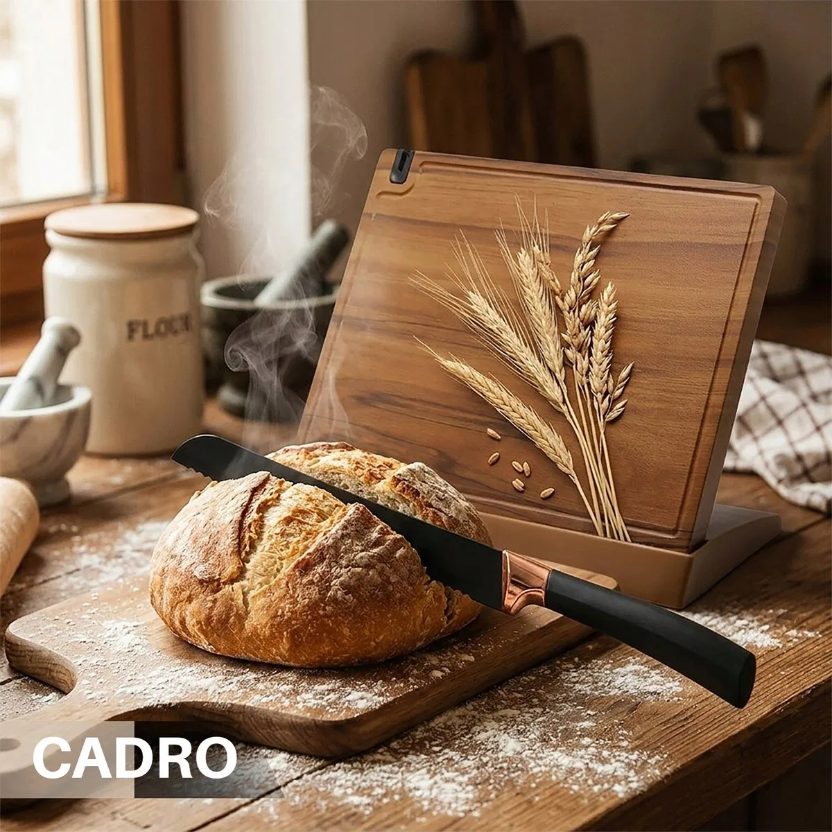 картинка Магнитный блок для ножей универсальный Cadro, Коричневый от магазина Одежда+