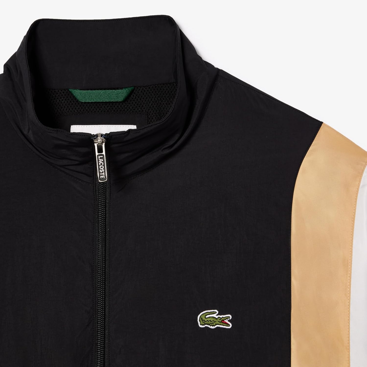 картинка Ветровка-бомбер Lacoste, мужская, Classic Fit Reversible, черный/кремовый от магазина Одежда+