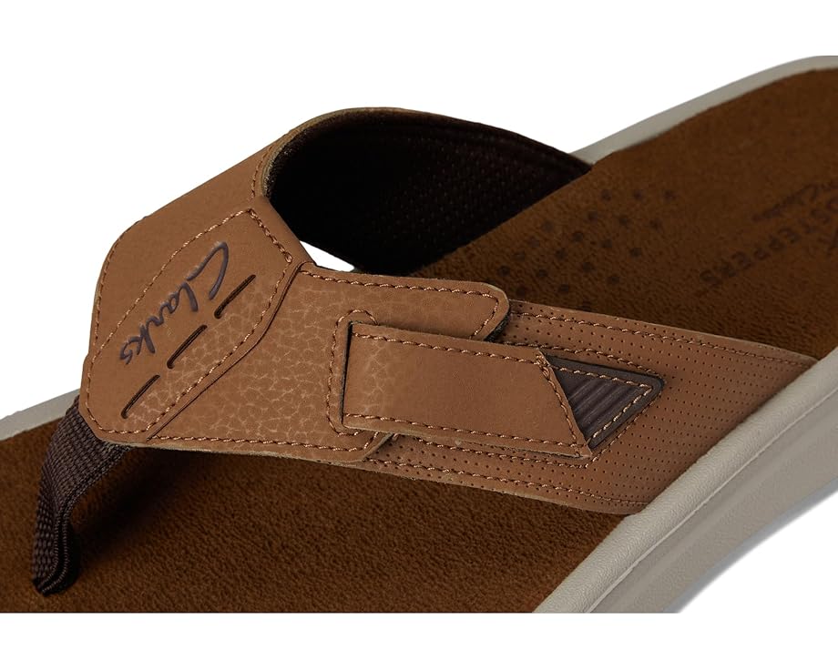 картинка Сандалии мужские Clarks Breeze, синтетические, песочные от магазина Одежда+