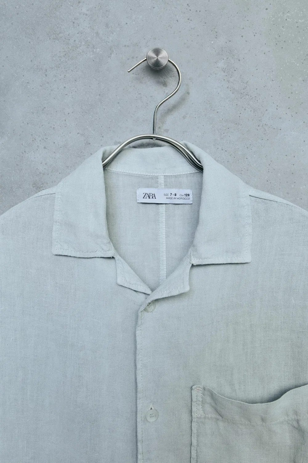 картинка STORIESZ - Рубашка из 100% льна ZARA, Blue marl от магазина Одежда+