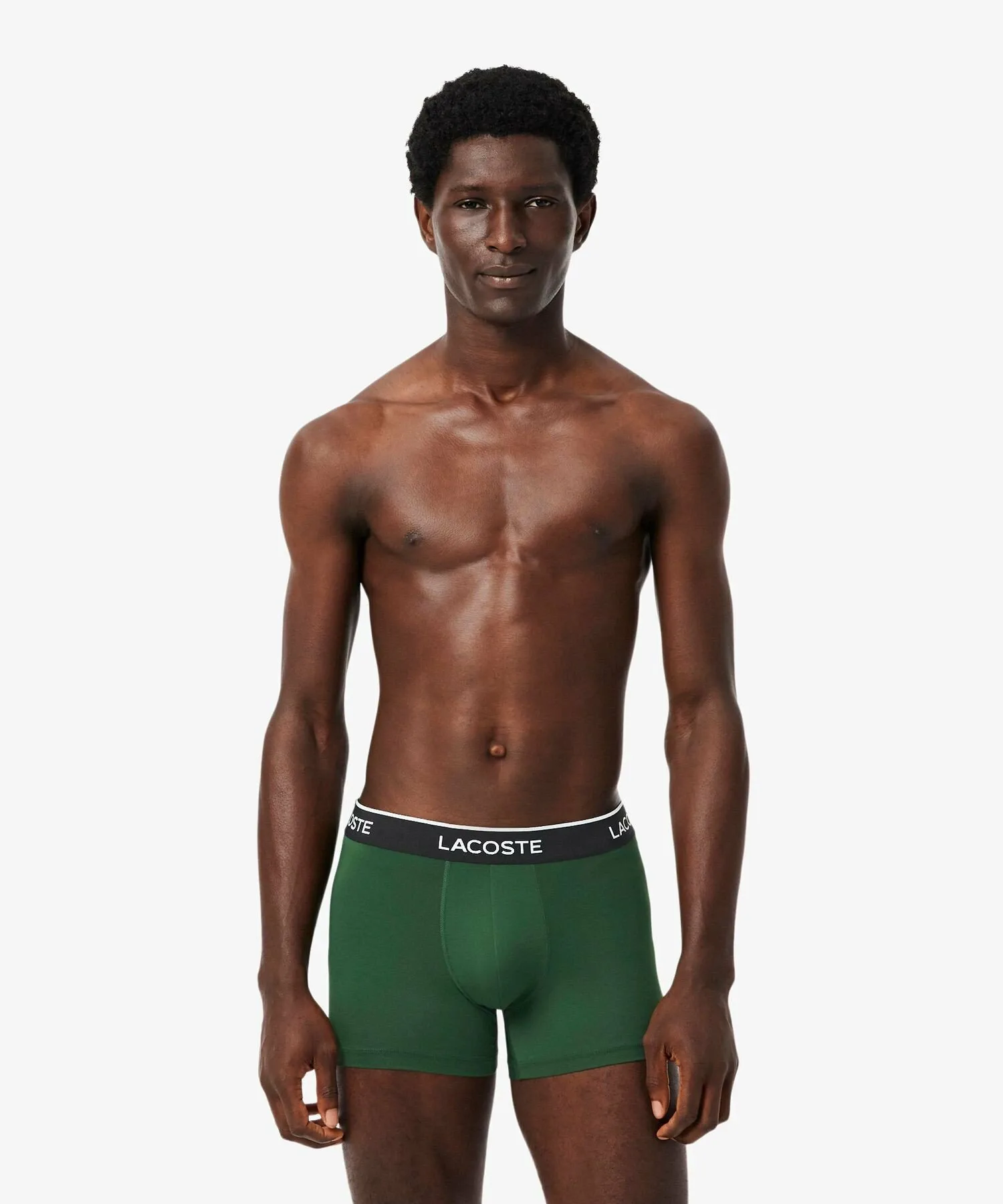 картинка Трусы-шорты Lacoste 3P Brand, микрофибра, зеленый от магазина Одежда+
