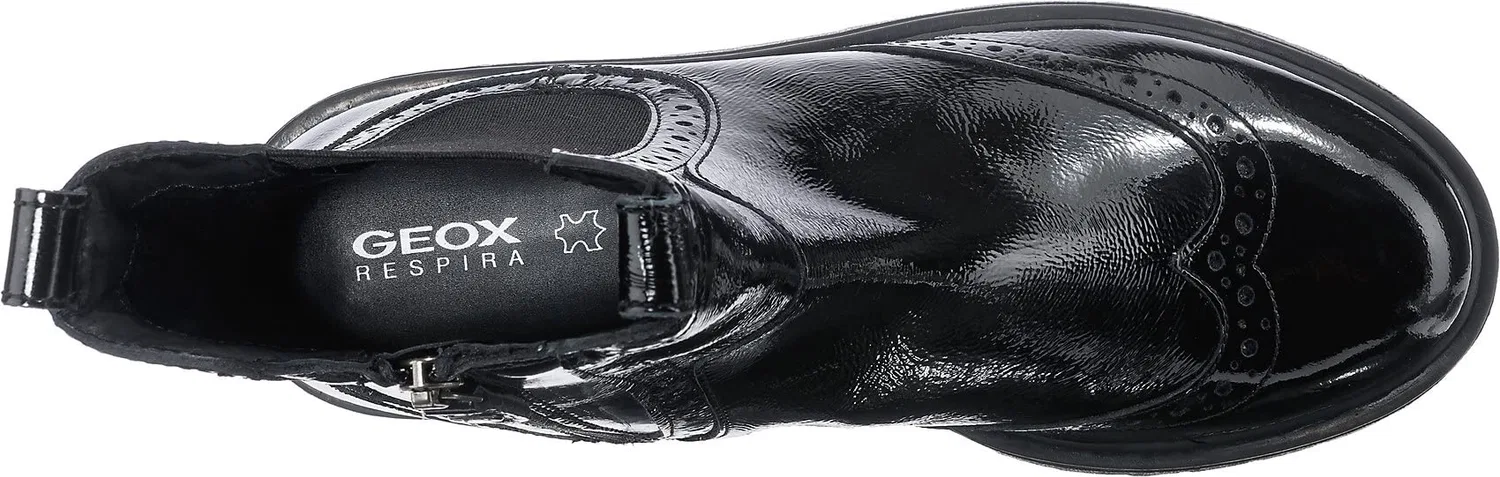 картинка Женские ботильоны кожаные D Bleyze E Geox, Nero Black C9999 от магазина Одежда+