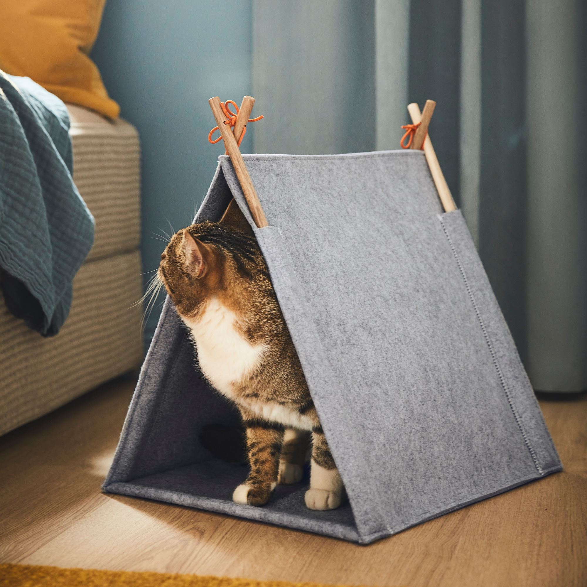 картинка Кошачий дом UTSADD IKEA, серый-войлок от магазина Одежда+