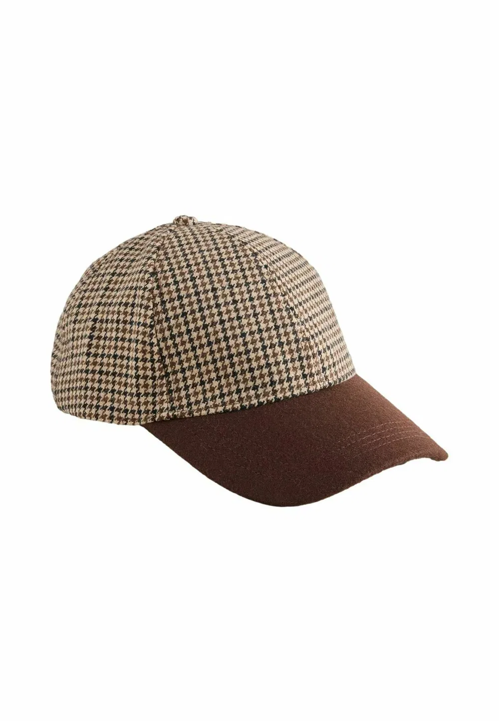 картинка Войлочная шапка - шапка Next, Chocolate Brown Houndstooth от магазина Одежда+