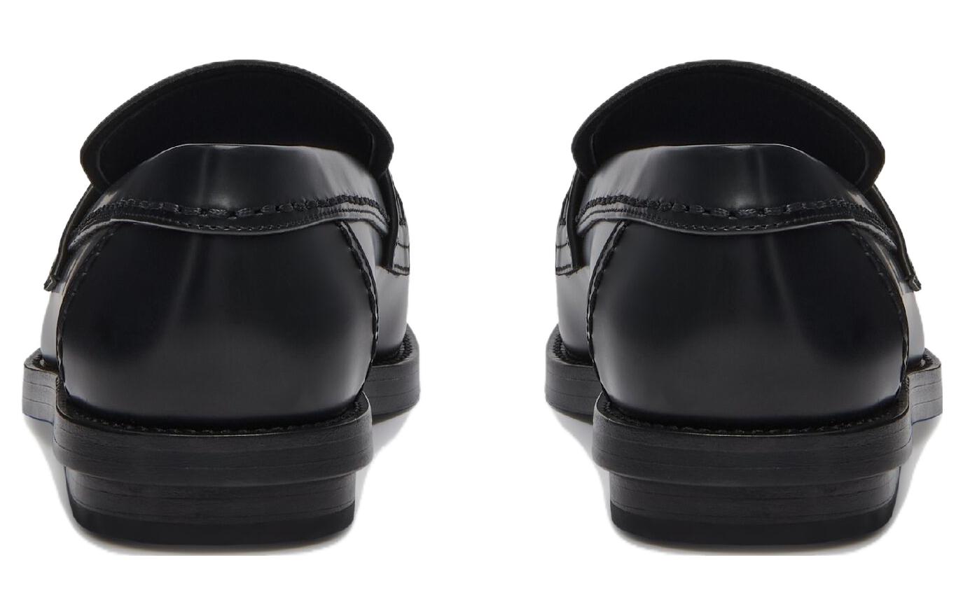 картинка Лоферы Alexander McQueen Seal 'Black Gun Metal' женские от магазина Одежда+