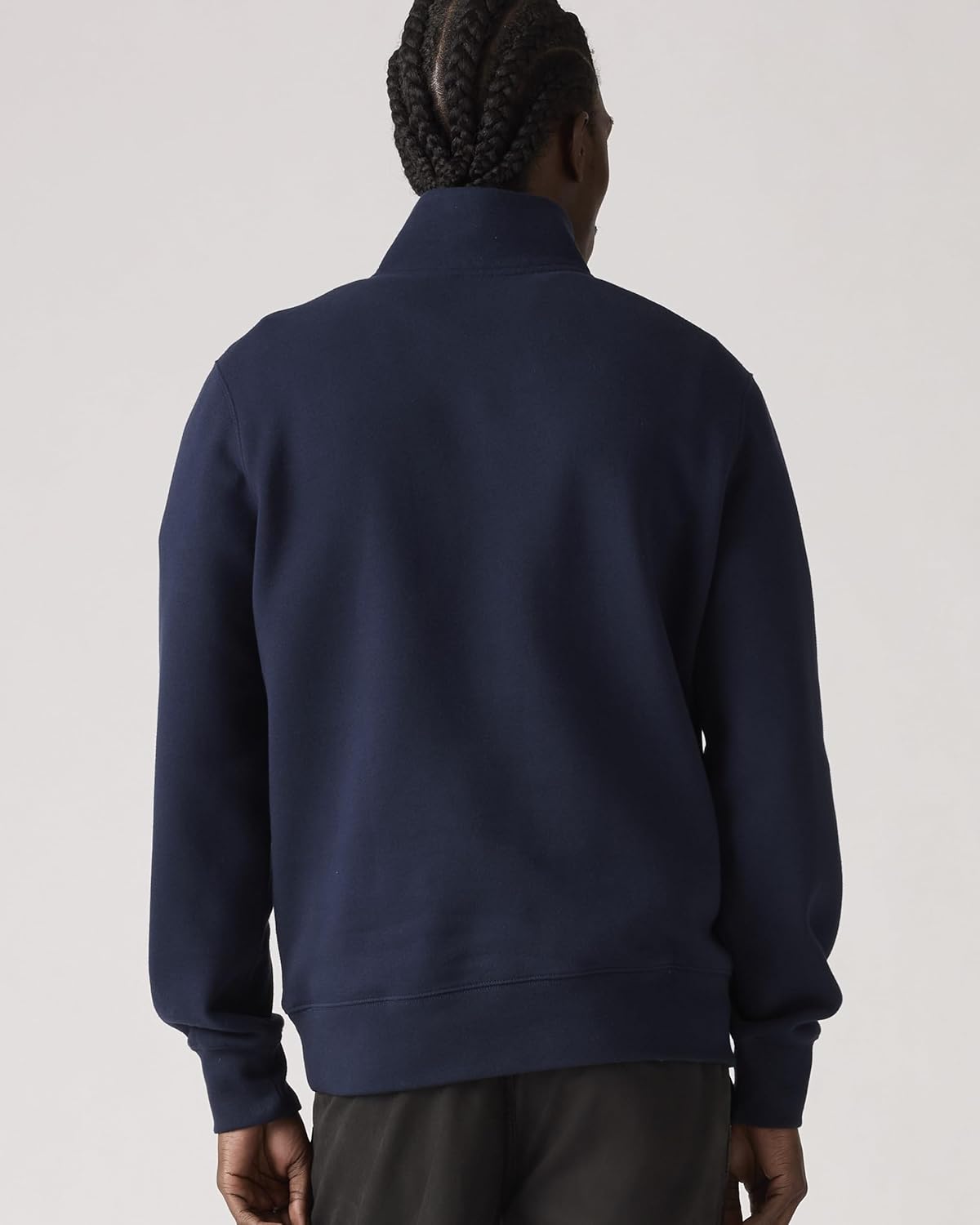 картинка Свитшот Levi's Logo Quarter-Zip Long Sleeve, темно-синий от магазина Одежда+