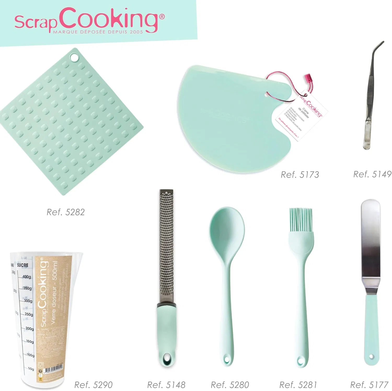 картинка Ложка силиконовая 27 см ScrapCooking, Teal от магазина Одежда+