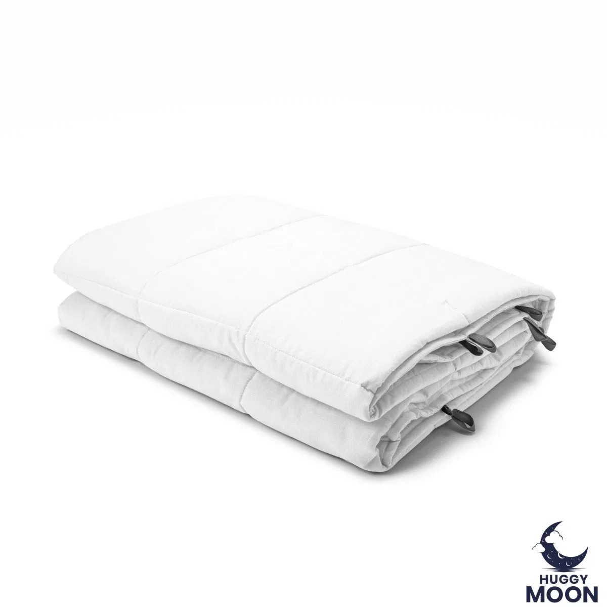 картинка Одеяло утяжеленное 135x200 см хлопковое HuggyMoon, Белый от магазина Одежда+