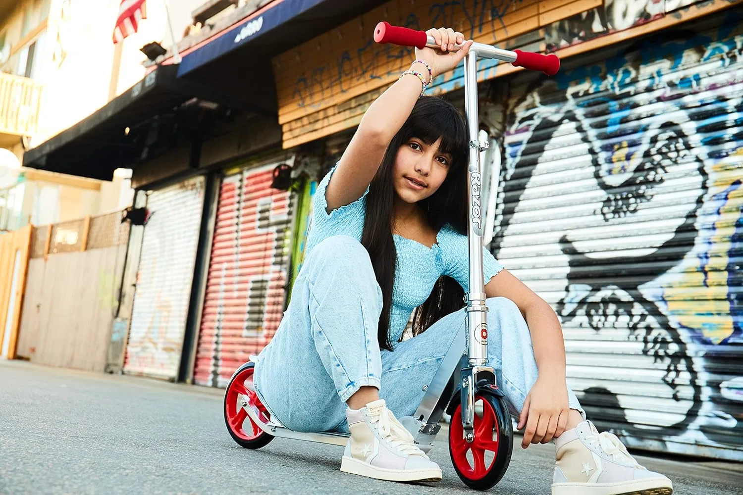 картинка Kick Scooter Razor A5 Lux, Blue от магазина Одежда+