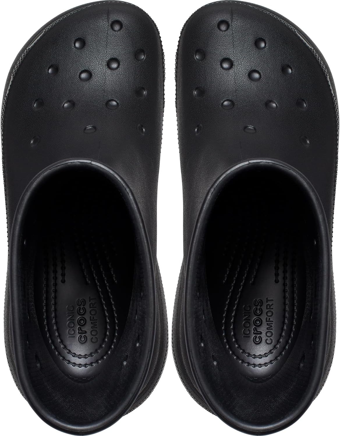 картинка Унисекс резиновые сапоги Crocs Crush на платформе, черные от магазина Одежда+