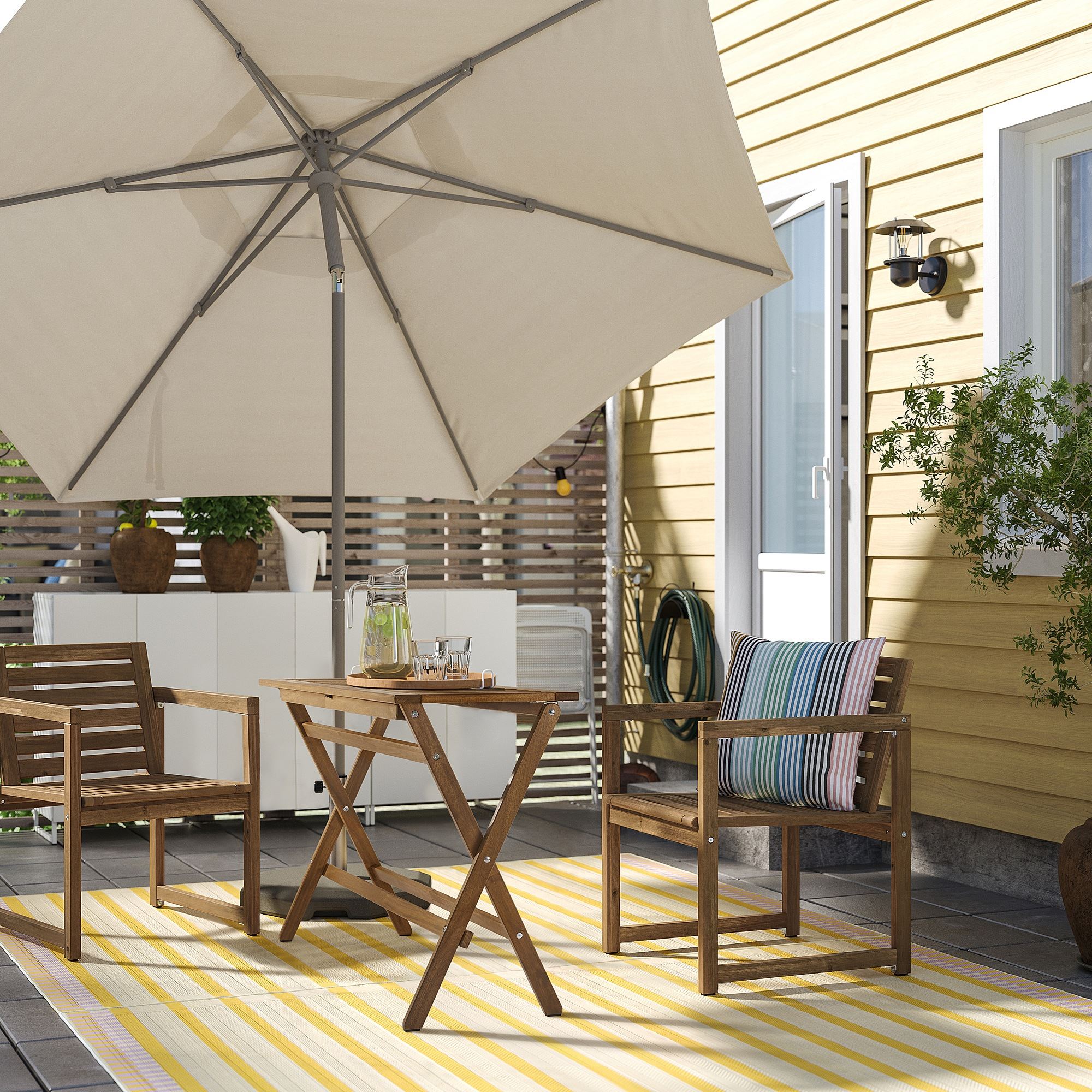 картинка Складной стол IKEA NAMMARÖ, 108x37, светло-коричневый от магазина Одежда+