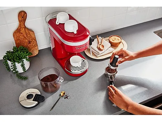 картинка Кофеварка эспрессо KitchenAid 5KES6503ECA, красный от магазина Одежда+