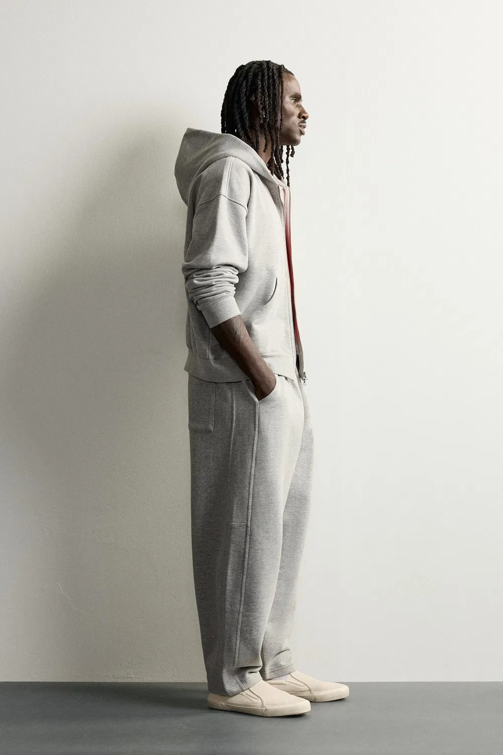 картинка Простые спортивные штаны Balloon Fit ZARA, Grey marl от магазина Одежда+
