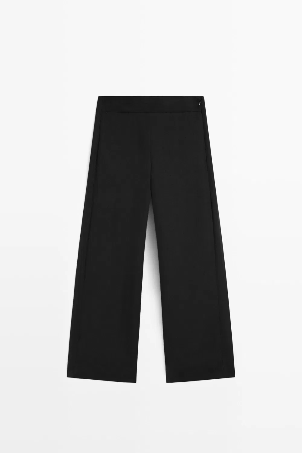 картинка Брюки Massimo Dutti Straight-Leg Flowing, черный от магазина Одежда+