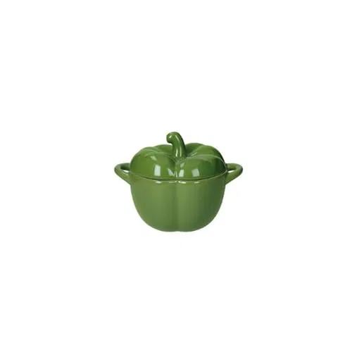 картинка Керамическая кокотница с крышкой BRANDANI, Green от магазина Одежда+