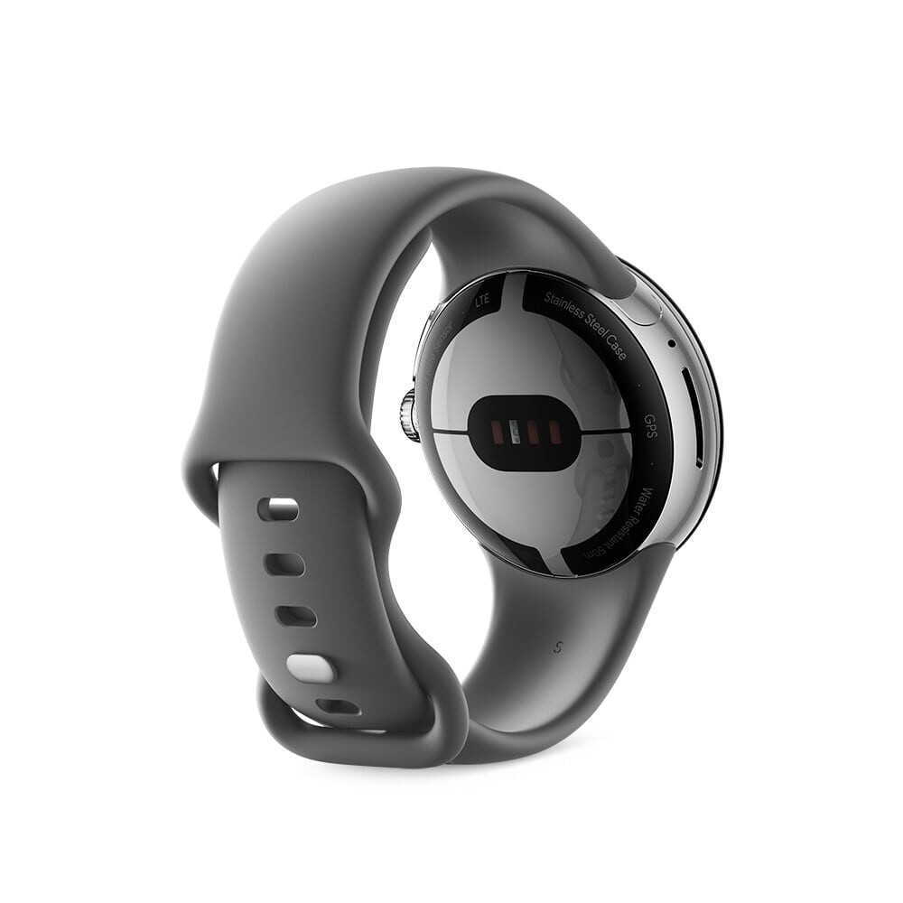 картинка Умные часы Google Pixel Watch, (Wi-Fi), серебро/древесный уголь от магазина Одежда+