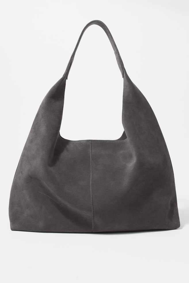 картинка Большая замшевая сумка-тоут & Other Stories, серый от магазина Одежда+