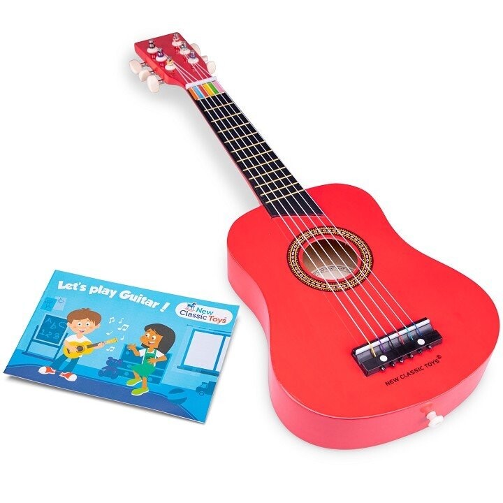 картинка Детская гитара, люкс красный, New Classic Toys от магазина Одежда+
