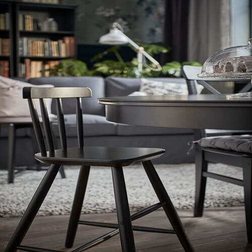 картинка Детский стул Ikea Agam, черный от магазина Одежда+