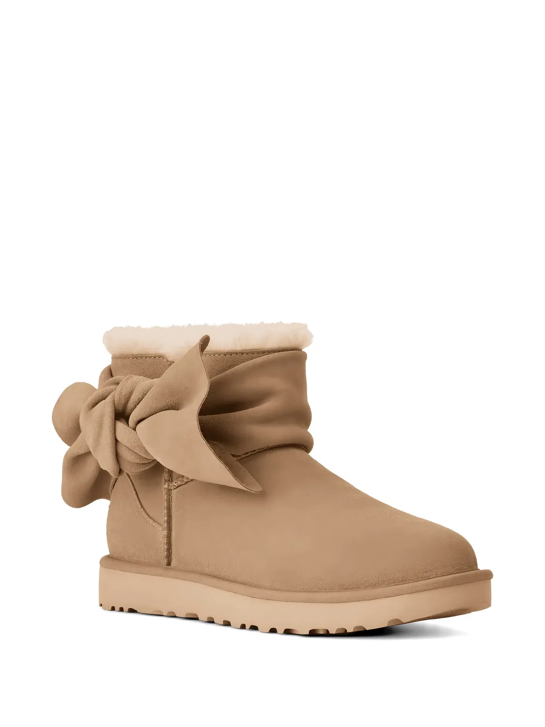 картинка Угги Classic Mini Bow Ugg, нейтральные цвета от магазина Одежда+
