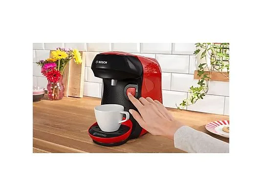 картинка Капсульная кофемашина Bosch Tassimo Happy TAS103E, черный / красный от магазина Одежда+