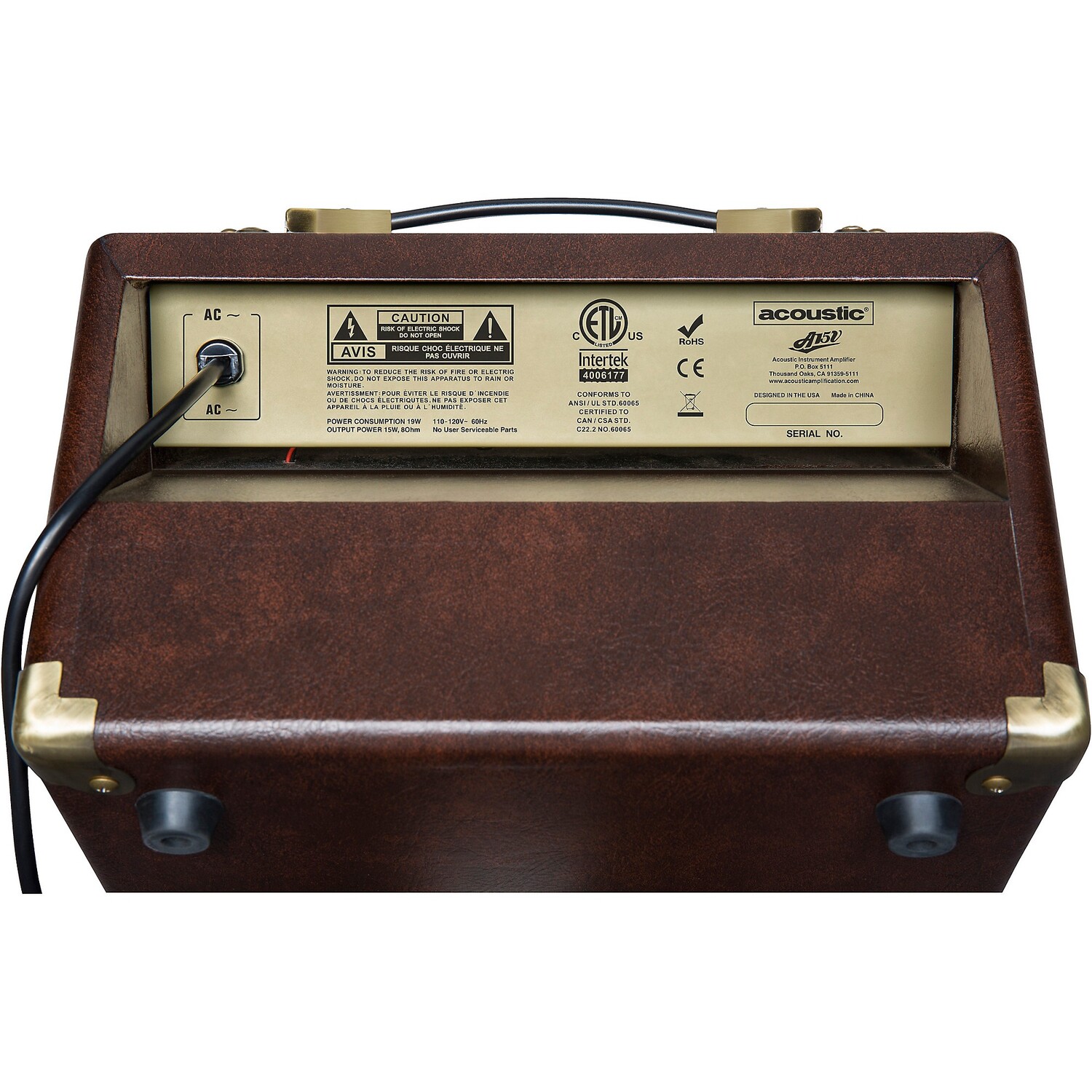 картинка Acoustic A15V 15W 1x6,5 Акустический комбинированный усилитель от магазина Одежда+