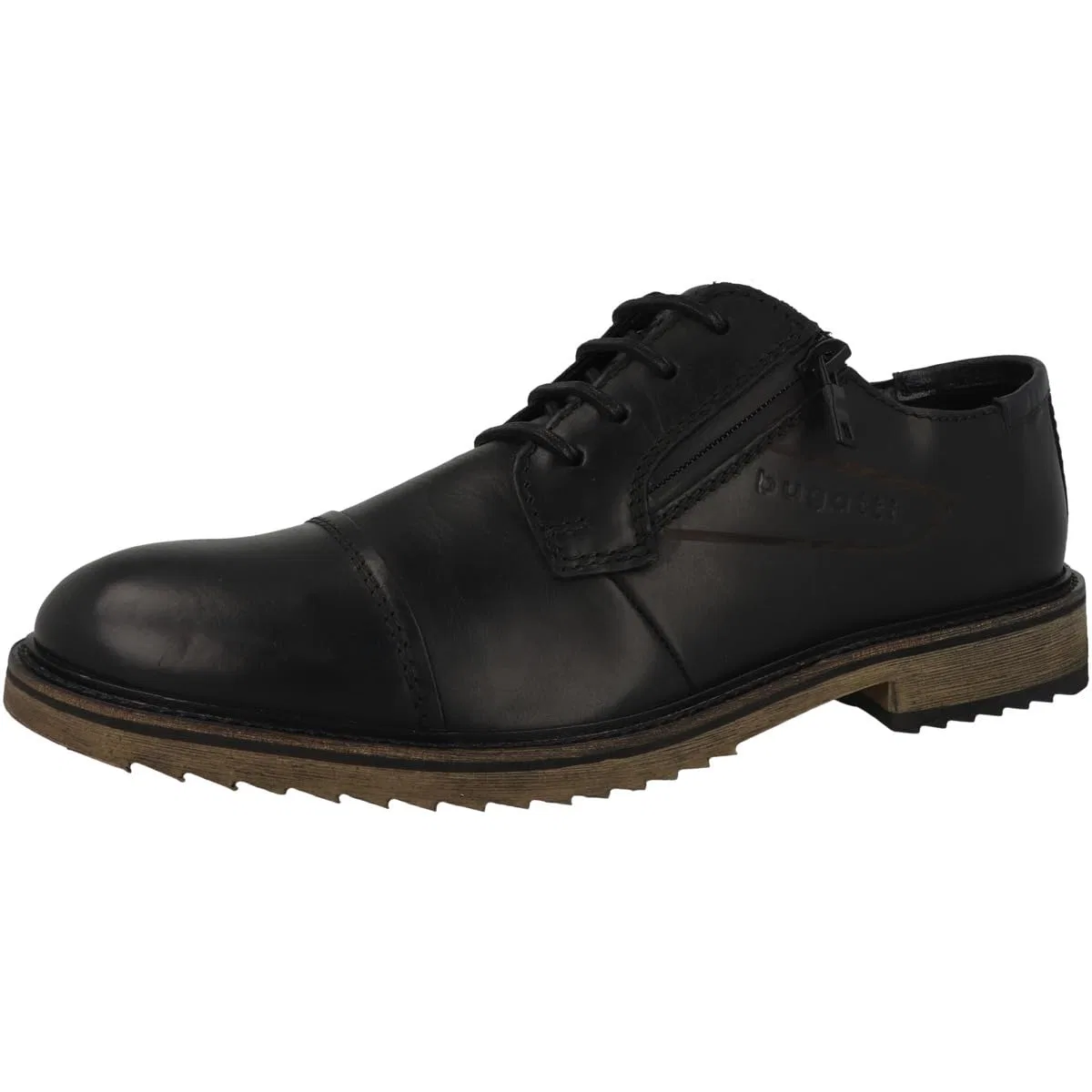 картинка Мужские оксфорды на шнуровке Brogue bugatti, Black от магазина Одежда+