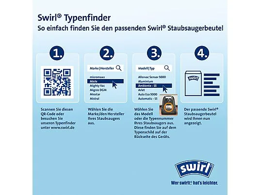 картинка Мешки для пылесоса Swirl Y 101 EcoPor от магазина Одежда+