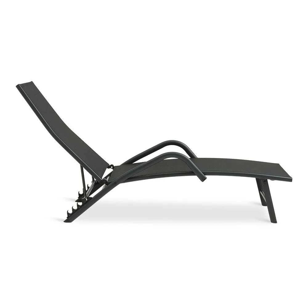 картинка Шезлонг Nordstrand, 191x59x84 см, черный от магазина Одежда+