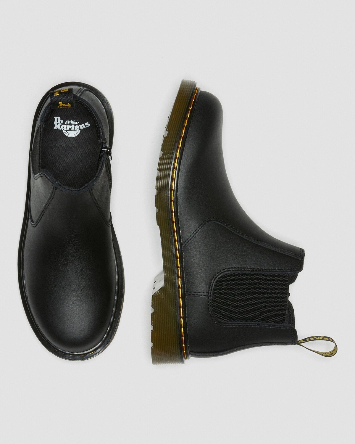 картинка Ботинки челси Dr. Martens 2976 Softy T, молодежные, кожаные, черные от магазина Одежда+