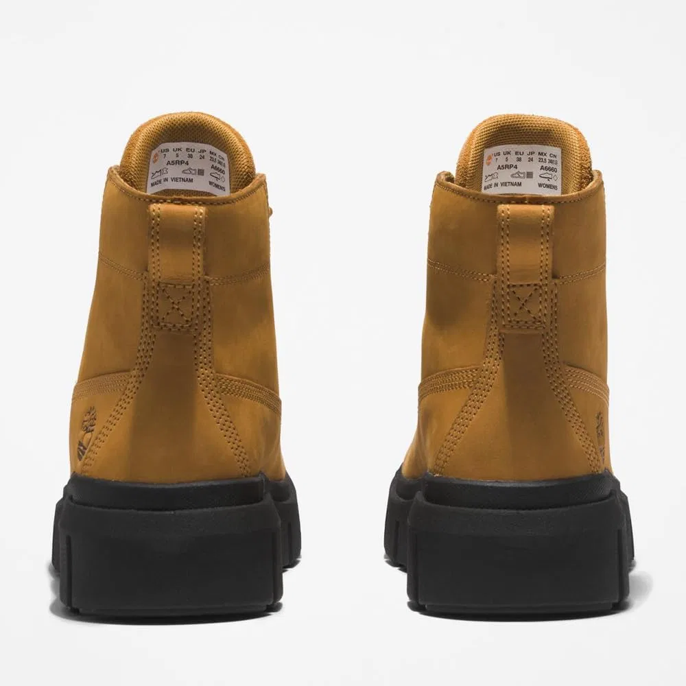 картинка Женские ботинки кожаные Timberland Greyfield Field Mid, Brown от магазина Одежда+