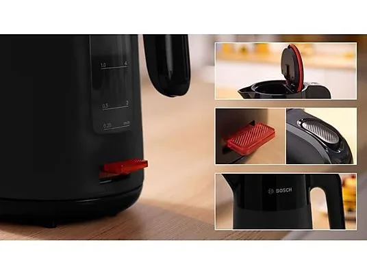 картинка Чайник Bosch TWK2M163, черный от магазина Одежда+