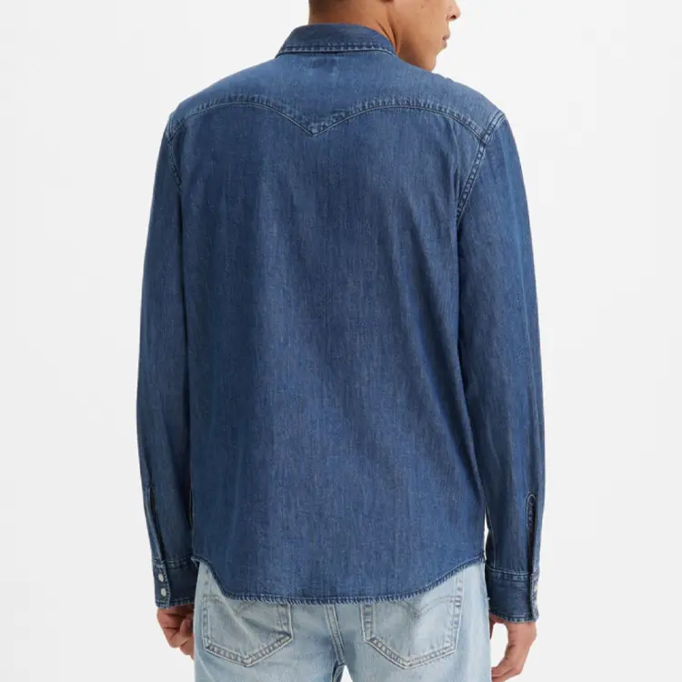 картинка Рубашка мужская темно-синяя Levi’S, темно-синий от магазина Одежда+