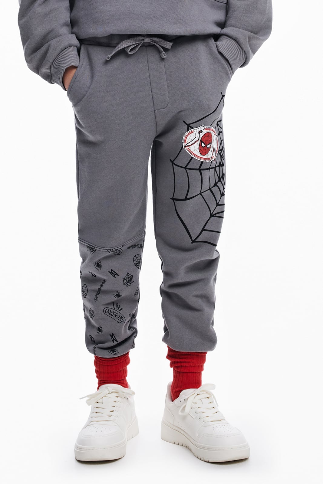 картинка Спортивные штаны Человека-паука Desigual, Gray/Black/2014 от магазина Одежда+