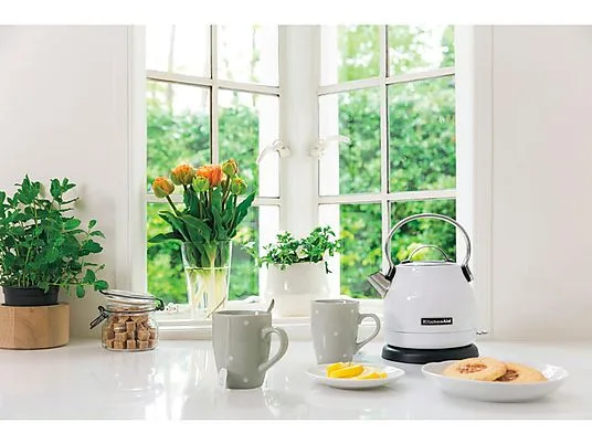 картинка Чайник электрический KitchenAid 5KEK1222EWH, белый / серебристый от магазина Одежда+