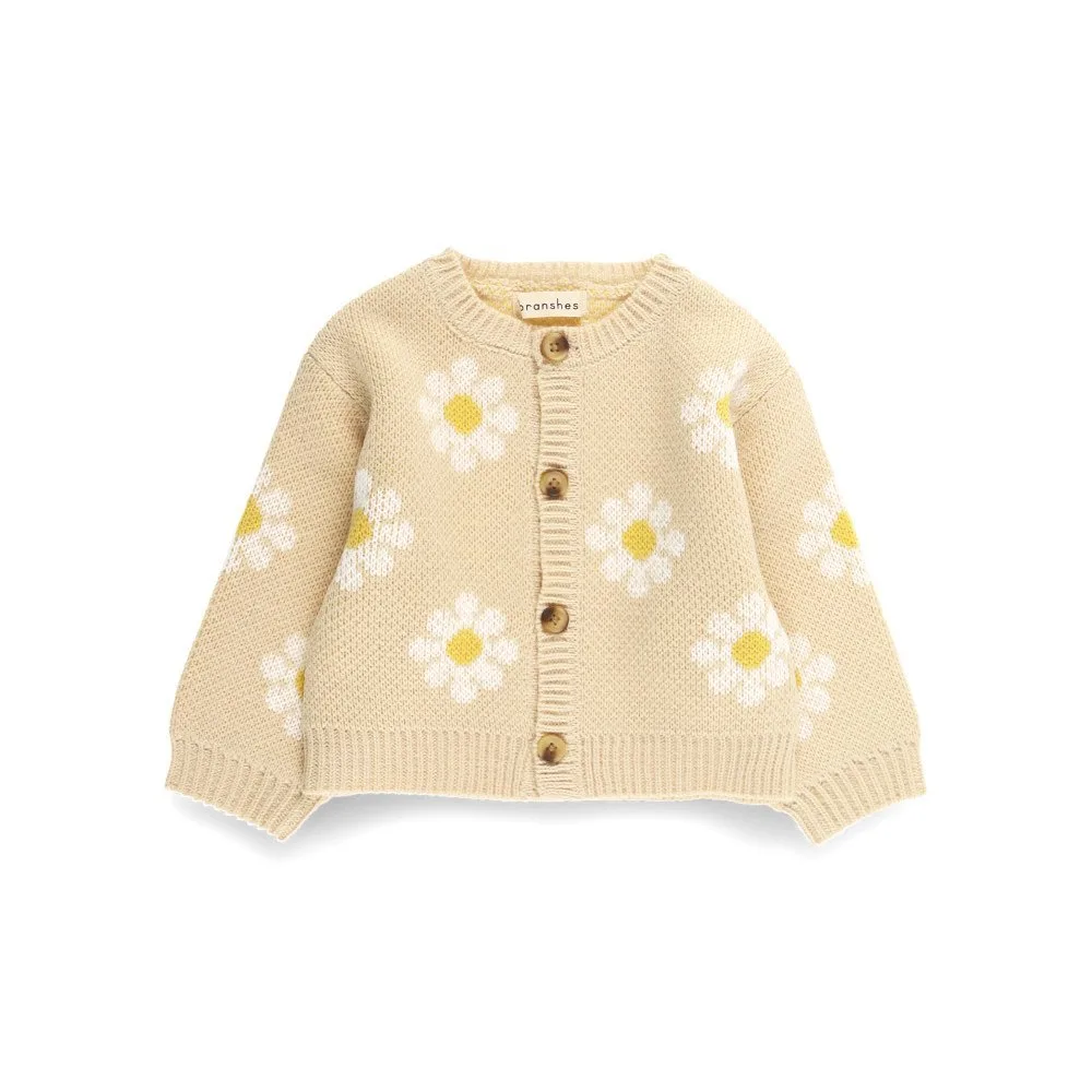 картинка Жаккардовый кардиган Branshes, ivory от магазина Одежда+