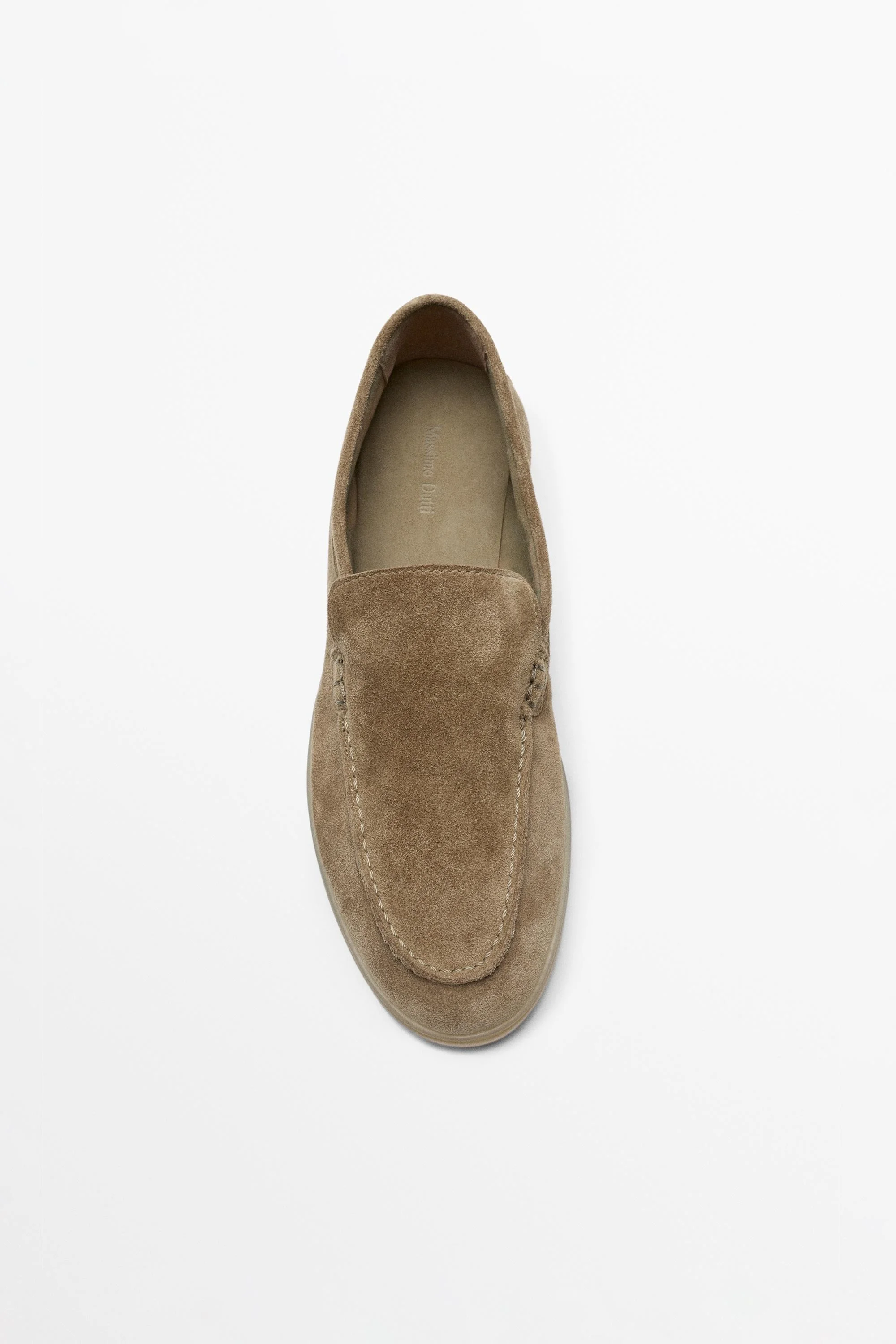 картинка Лоферы женские Massimo Dutti Split Leather, бежевый от магазина Одежда+