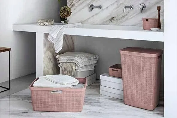 картинка Корзина для белья 46 л Curver, Pink от магазина Одежда+
