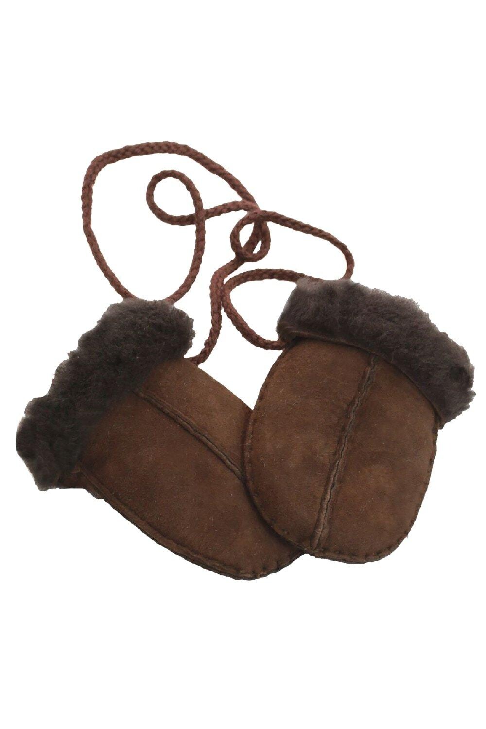 картинка Варежки из овчины Eastern Counties Leather, коричневый от магазина Одежда+