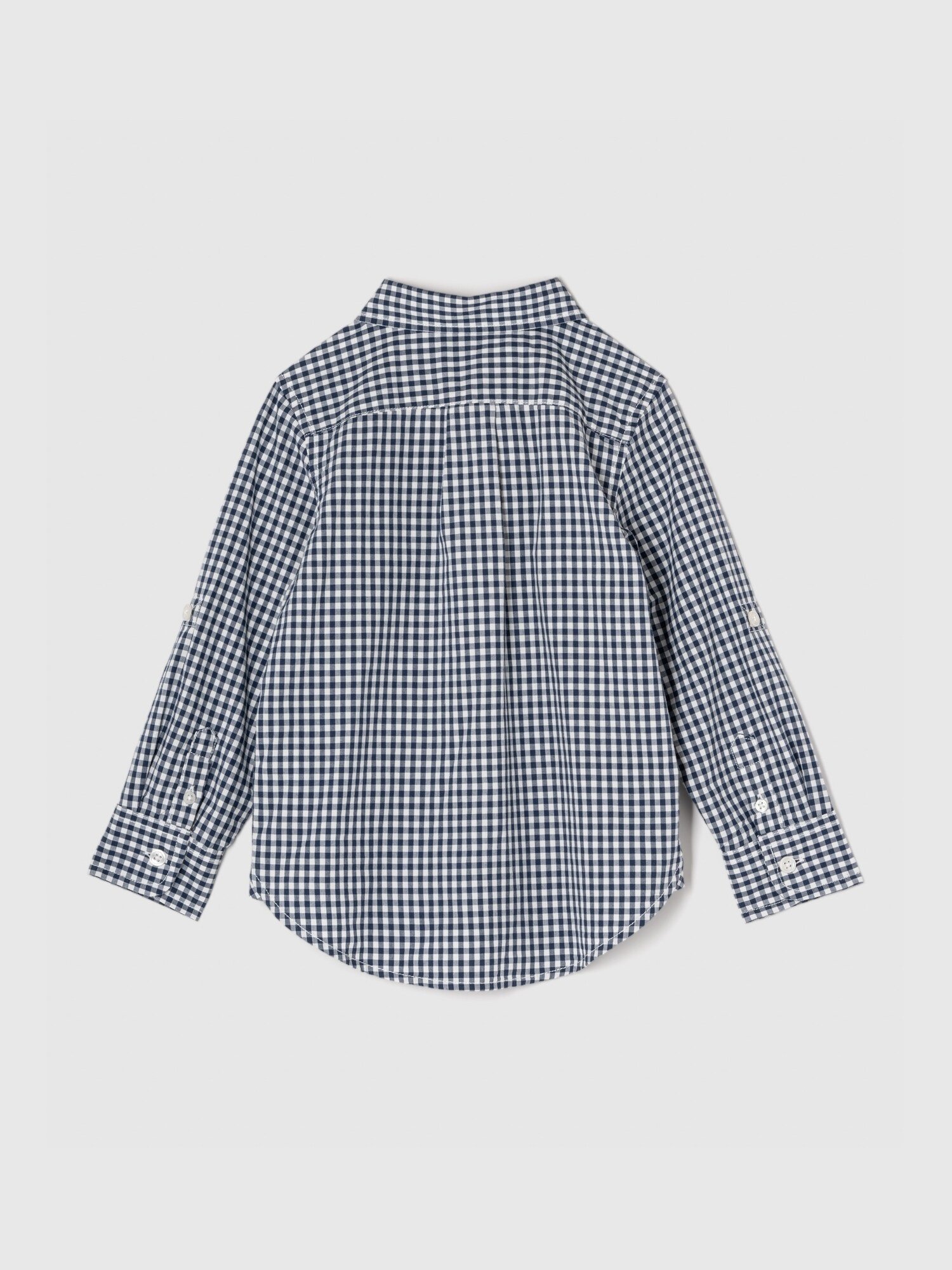 картинка (К) Рубашка из поплина (для малышей) GAP, NAVY GINGHAM от магазина Одежда+