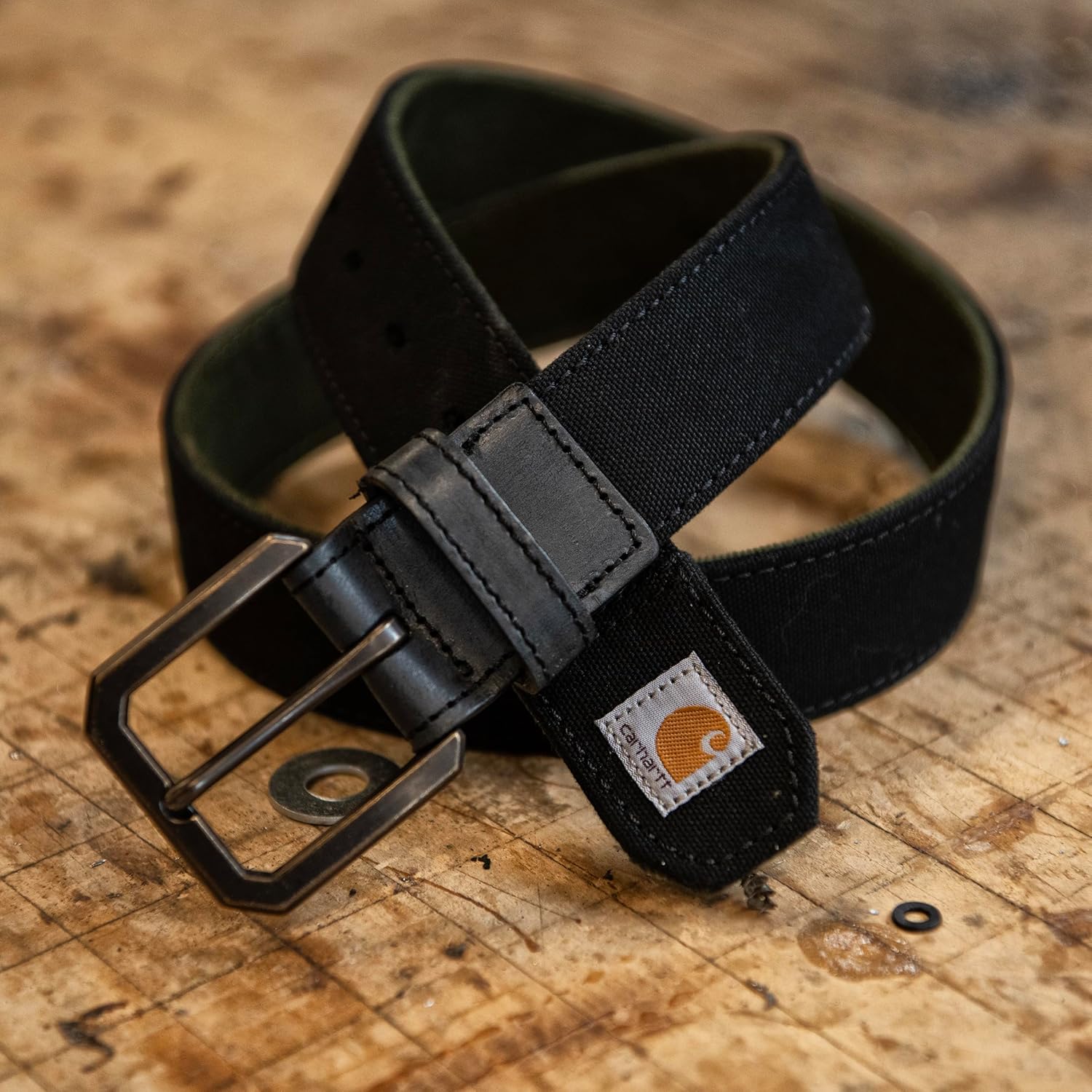 картинка Carhartt Men's Casual Rugged Duck Canvas Belts, Black от магазина Одежда+