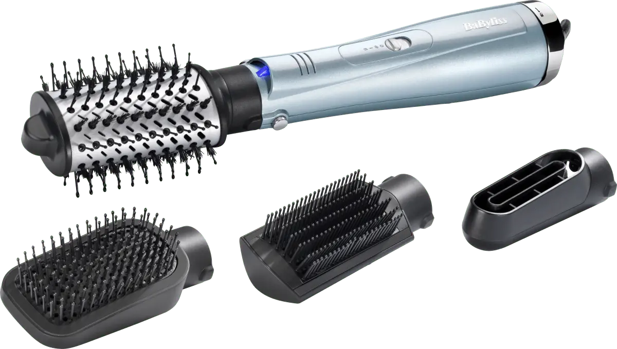 картинка Фен-щетка BaByliss Hydro-Fusion 4 в 1, голубой от магазина Одежда+