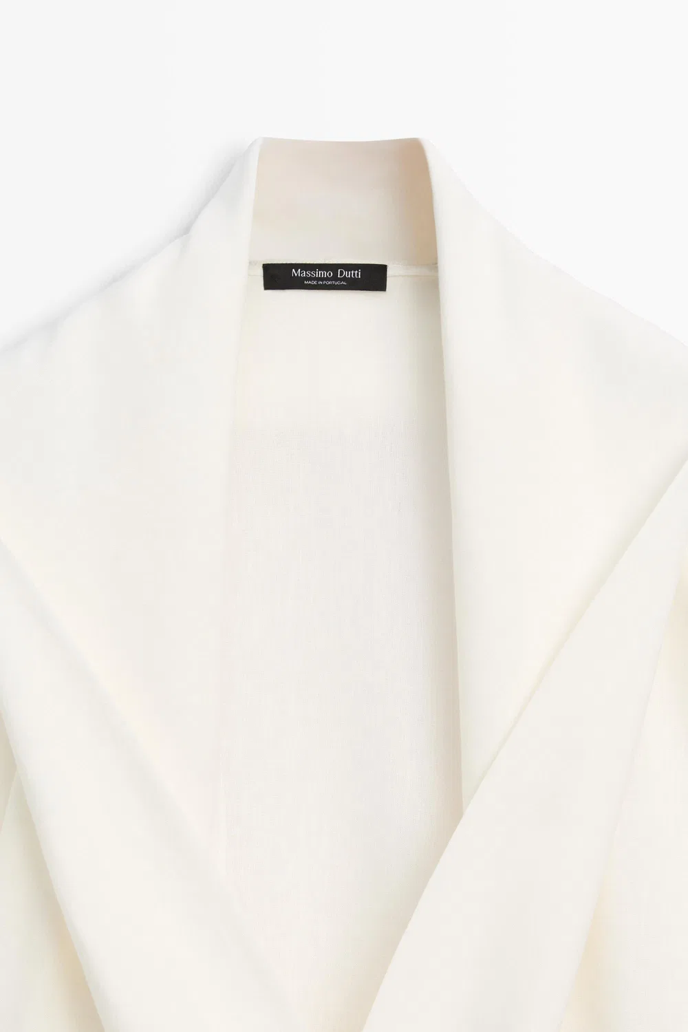 картинка Рубашка Massimo Dutti, струящаяся из льняной смеси с завязками, белый от магазина Одежда+