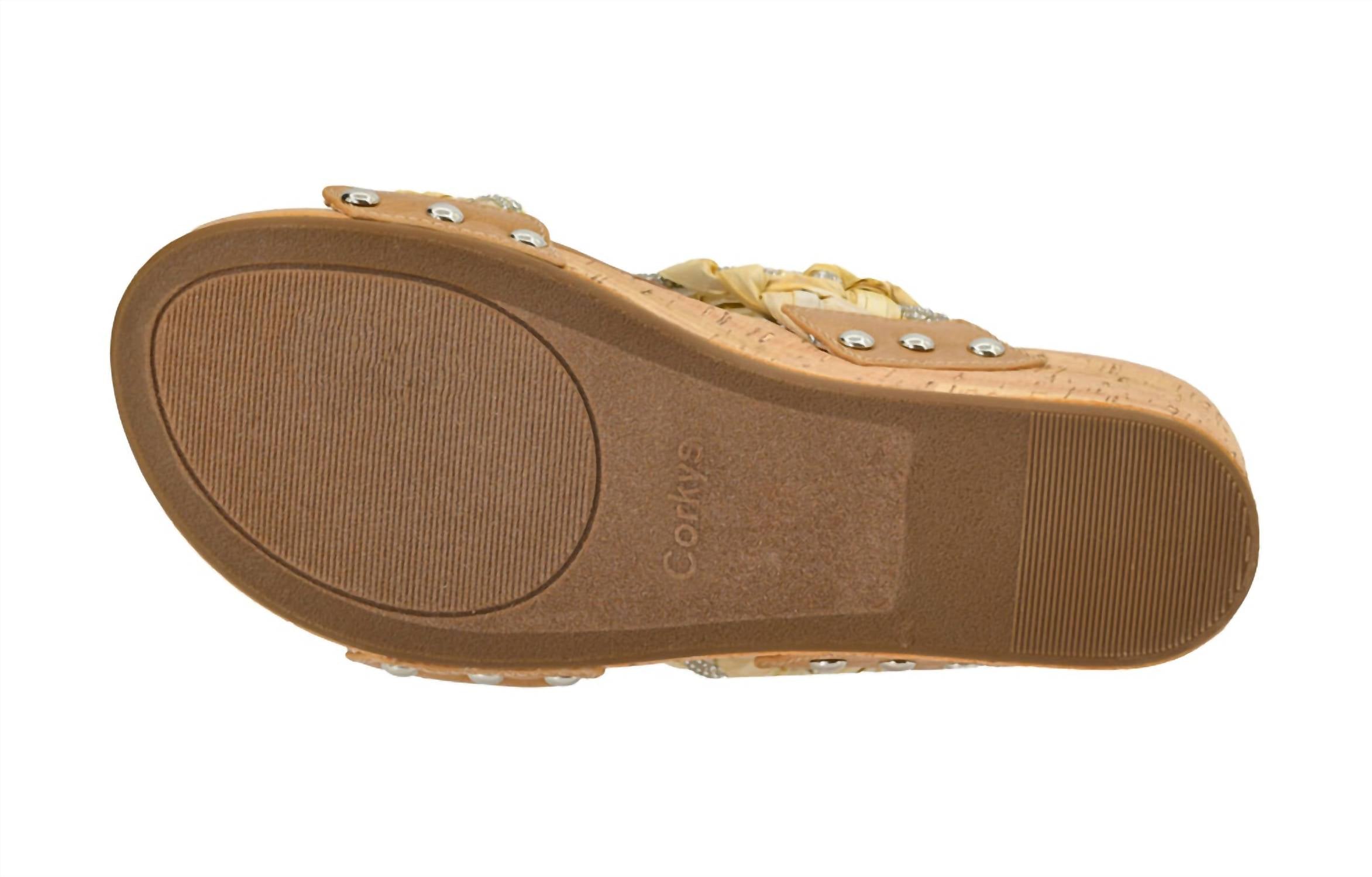 картинка Женские мюли Corkys Footwear Raffia на каблуке от магазина Одежда+