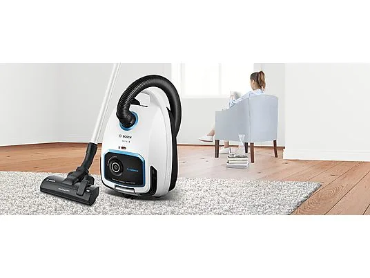 картинка Пылесос Bosch BGL6TSIL 700W, белый / черный от магазина Одежда+