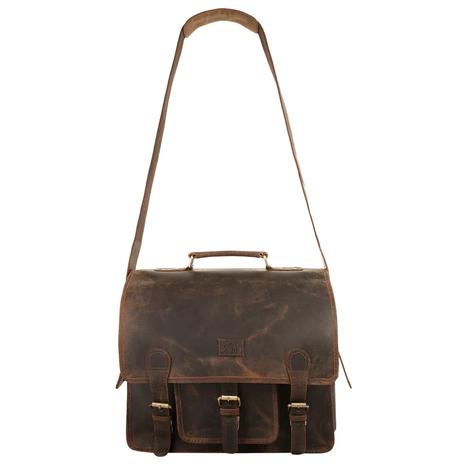 картинка Кожаный портфель A4 Bagan, Brown от магазина Одежда+