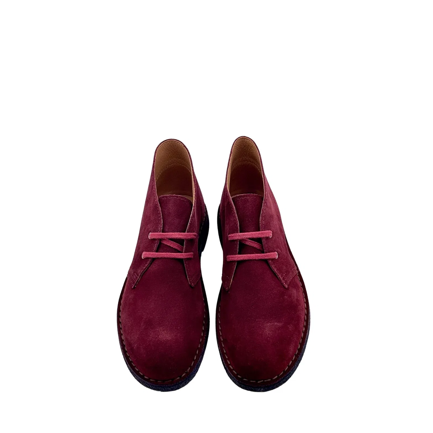 картинка Женские замшевые ботильоны на шнуровке scarpe di maremma, Bordeaux от магазина Одежда+
