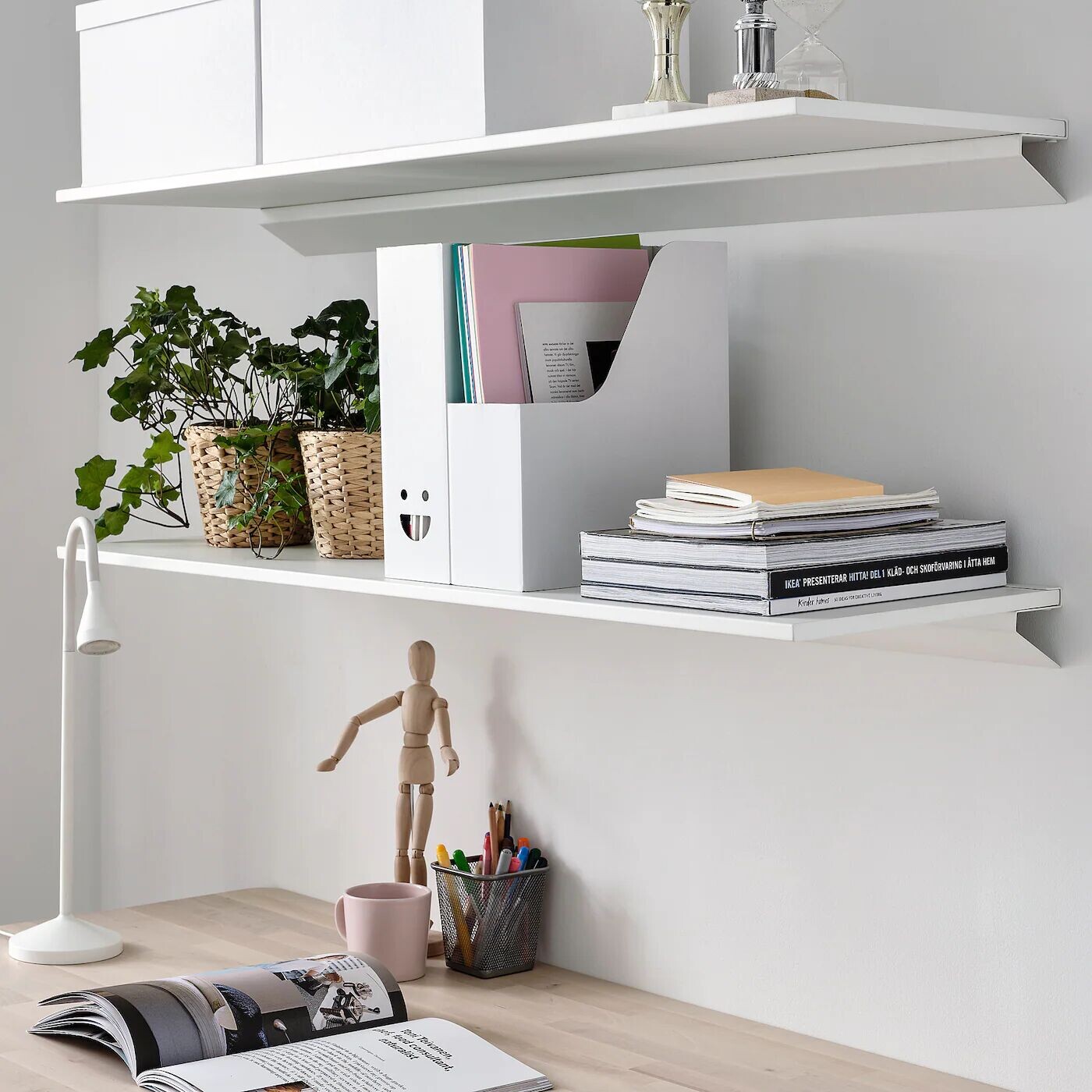 картинка Коллектор журналов, белый, TJABBA IKEA от магазина Одежда+